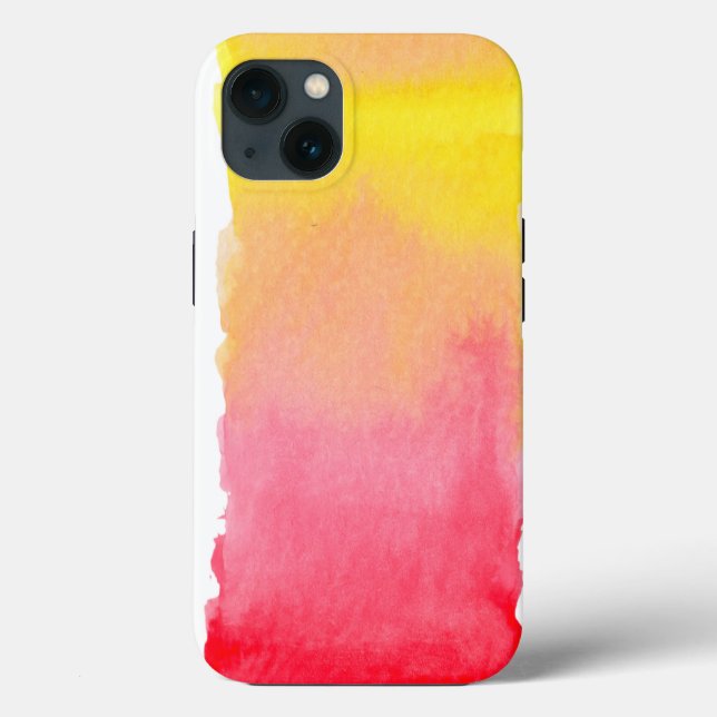 Coques Case-Mate iPhone Aquarelle rose orange jaune Ombre (Verso)