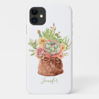 Aquarelle Succulente Florale Botanique Personnalis