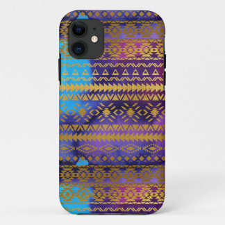 Etui iPhone Case-Mate Aquarelle tribale aztèque rose, pourpre, d'Aqua et