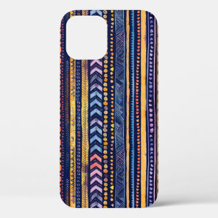 Case-Mate iPhone Case Aquarelle tribale ethnique Motif foncé