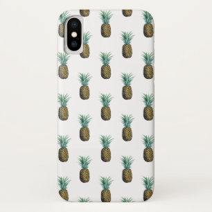 Coque iPhone X Aquarelle tropicale à ananas