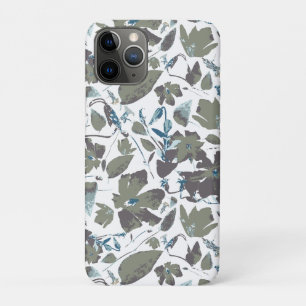 Case-Mate iPhone Case Aquarelle Vert Bleu Clematis Vin Fleurs Patter