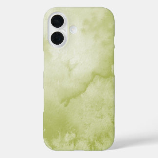 Coques iPhone 16 Aquarelle verte