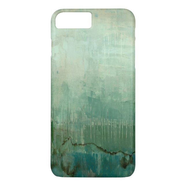 Coques Case-Mate iPhone Aquarelle verte contemporaine (Dos)