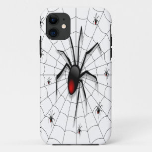 Coque iPhone 11 Araignée noire et bébés -