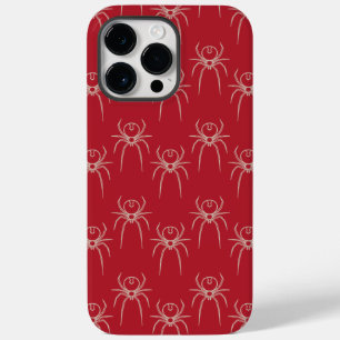 Coque Pour Pour iPhone 14 Pro Max Araignée - Rouge de sang et Blanc d'os