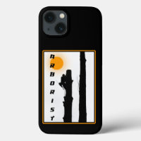 Arboriste : Montée du soleil silhouette grimpeur