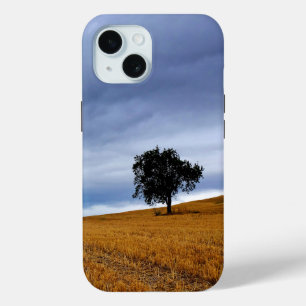 Coque Pour iPhone 15 Arbre dans un champ de blé