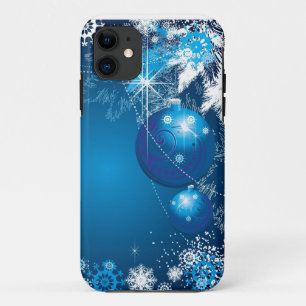 Case-Mate iPhone Case Arbre de bleu d'ornement de flocons de neige de