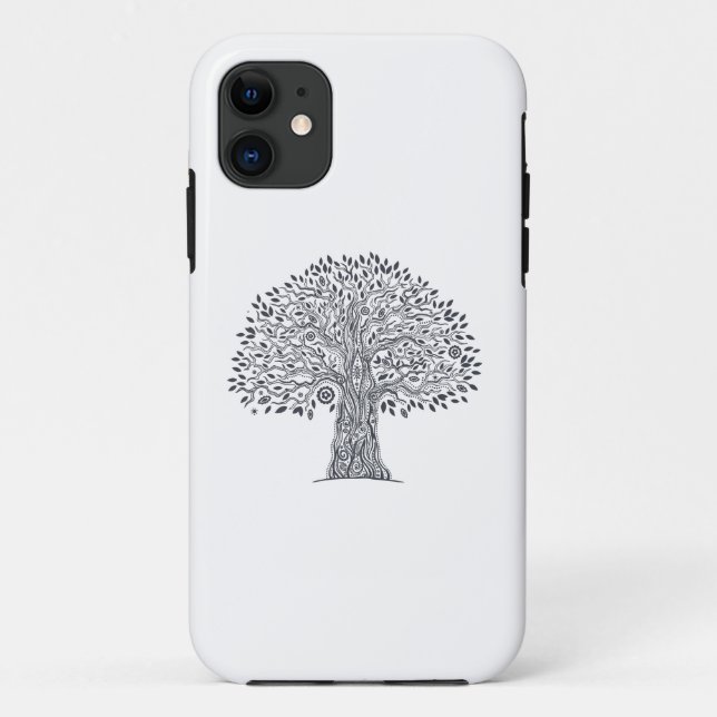 Coques Case-Mate iPhone Arbre de griffonnage de la vie (Dos)