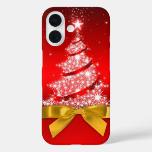 Coques iPhone 16 Arbre de Noël avec faux Bow