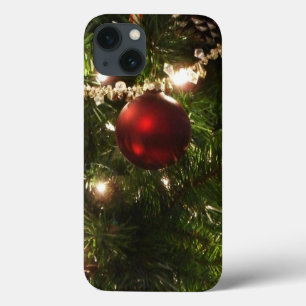 iPhone 13 Case Arbre de Noël I Vacances Plutôt vert et rouge