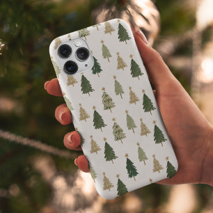 Coque Pour iPhone 15 Arbre de Noël minimaliste moderne