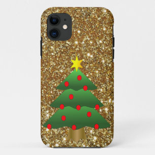 Etui iPhone Case-Mate Arbre de Noël Parties scintillant d'or
