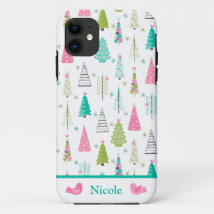 Case-Mate iPhone Case Arbre de Noël rose
