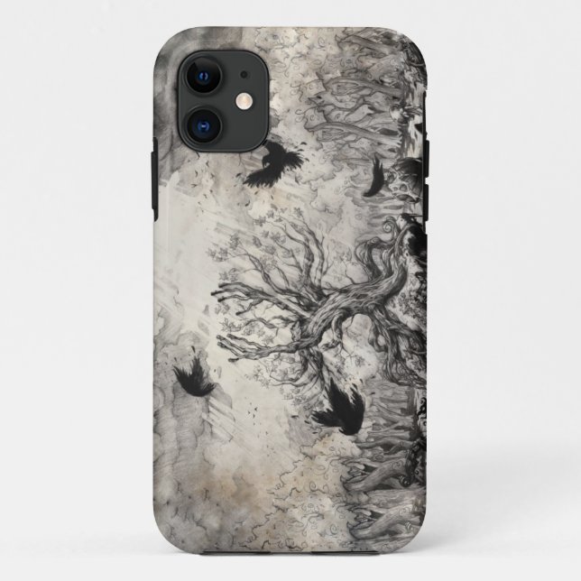 Coques Case-Mate iPhone Arbre d'obscurité de SCHILLEH (Dos)