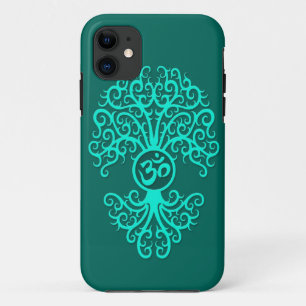 Coque Case-Mate Pour iPhone Arbre turquoise de l'OM de bleu