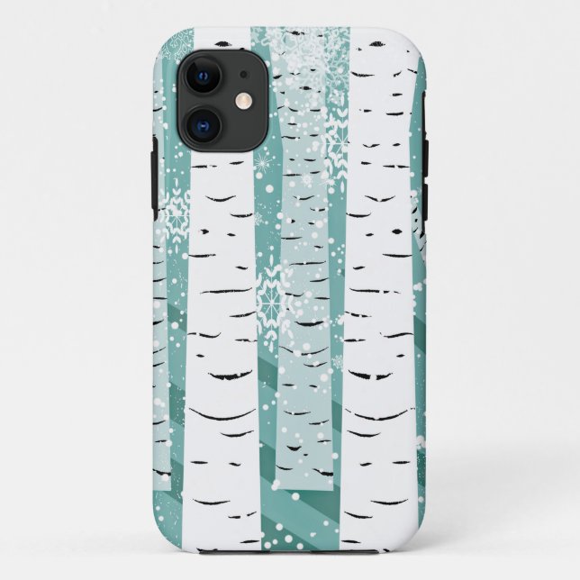 Coques Case-Mate iPhone Arbres à tronc de bouleau (Dos)