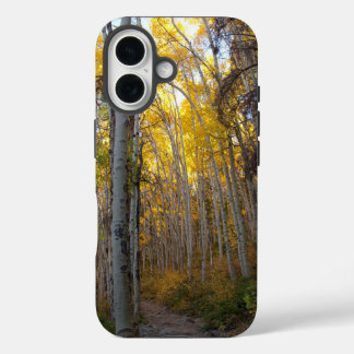 Coques iPhone 16 Arbres d'Aspen doré