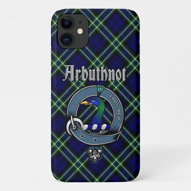 Coques Case-Mate iPhone Arbuthnot Clan Badge & Tartan Phone Case (Dos)