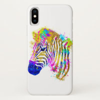 Arc en arc-en-ciel Peinture Zebra Graphique