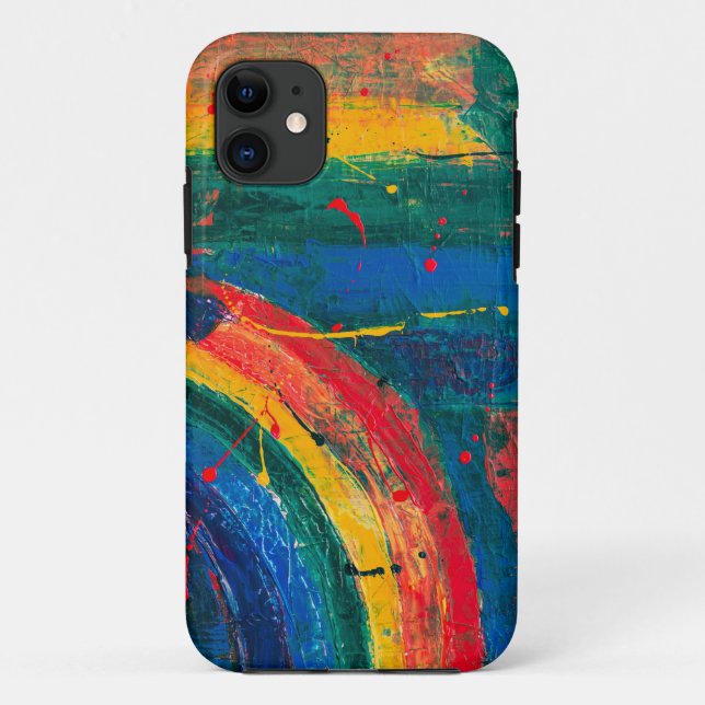 Coques Case-Mate iPhone Arc-en-ciel Abstrait (Dos)