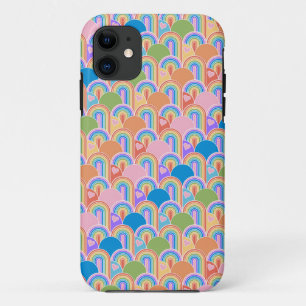 Case-Mate iPhone Case Arc-en-ciel clamshell avec coeur Téléphone Case