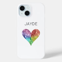 Arc en ciel Crystal Heart Téléphone mobile