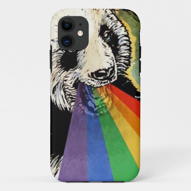 Coques Case-Mate iPhone arc-en-ciel de panda (Dos)