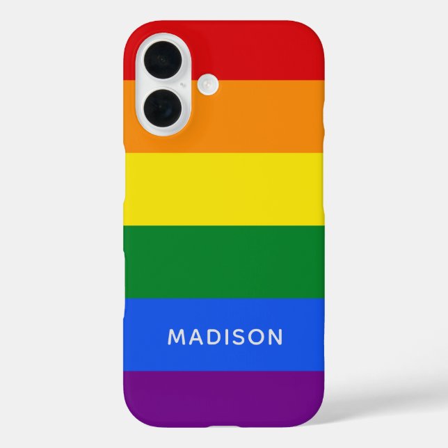 Coques Case-Mate iPhone Arc-en-ciel drapeau personnalisation des cas de té (Verso)