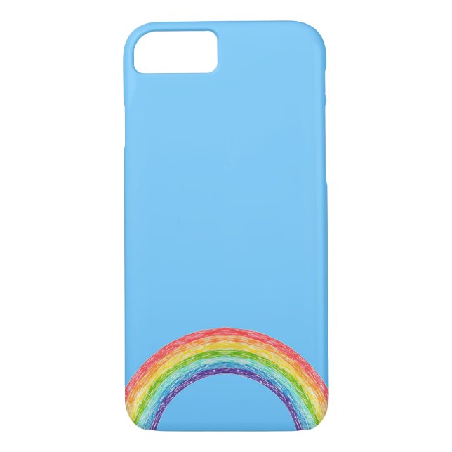 Coques Case-Mate iPhone Arc en ciel et ciel bleu (Dos)