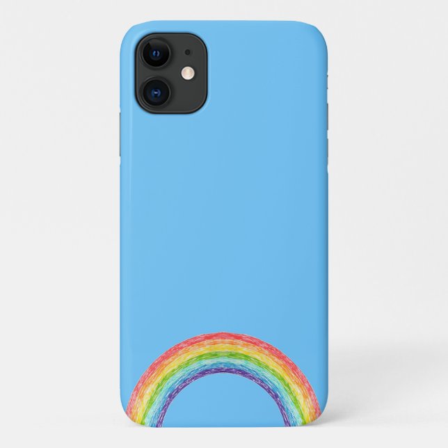 Coques Case-Mate iPhone Arc en ciel et ciel bleu (Dos)