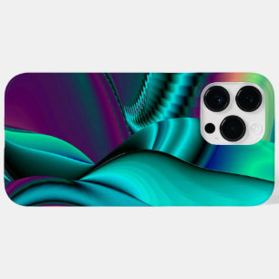 Coque Pour Pour iPhone 14 Pro Max Arc-en-ciel métallique Abstrait futuriste