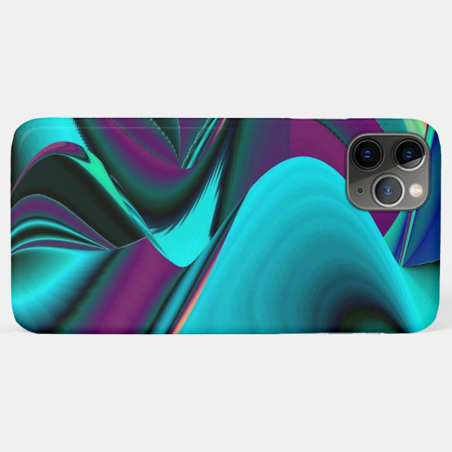 Coques Case-Mate iPhone Arc-en-ciel métallique Abstrait futuriste (Dos (Horizontal))