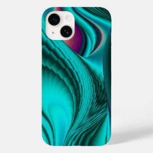 Coque Pour iPhone 14 Arc-en-ciel métallique Abstrait futuriste