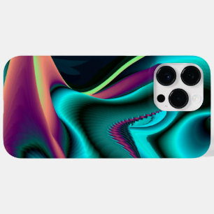 Coque Pour Pour iPhone 14 Pro Max Arc-en-ciel métallique Abstrait futuriste