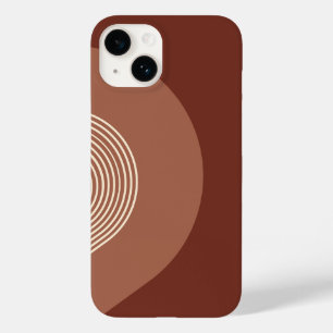 Coque Pour iPhone 14 Arc-en-ciel minimaliste rétro
