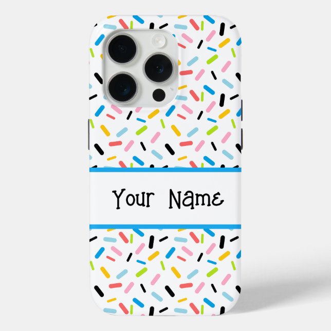 Coques Case-Mate iPhone Arc en ciel Sprinkles Queer Pride Drapeau (Verso)