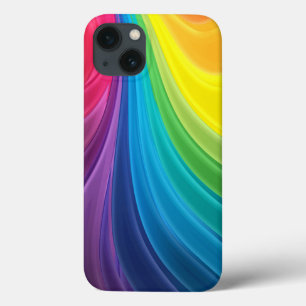 Etui iPhone 13 Arc-en-ciel torse Abstrait