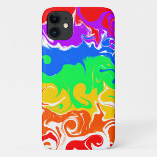 Case-Mate iPhone Case Arc-en-ciel tourbillonne l'art coloré des fluides