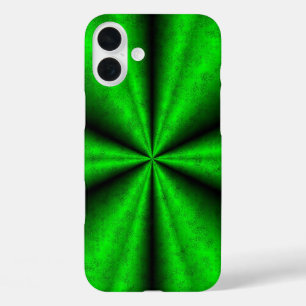 Coques iPhone 16 Plus Arc-en-ciel vert en cuir d'éléphant Optik