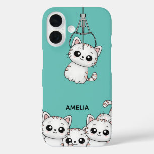 Coques iPhone 16 Arcade Claw Cute Kitten Grabber Personnalisé