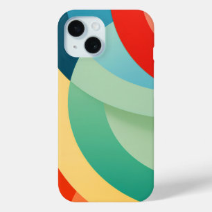 Coque Pour iPhone 15 Arcade de formes aux couleurs vives