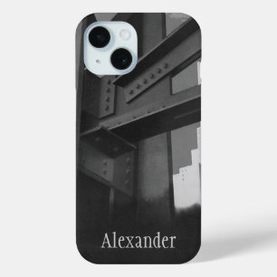 Coque Pour iPhone 15 Architecture de gratte-ciel de construction en aci