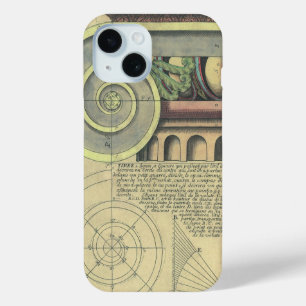 Coque Pour iPhone 15 Architecture vintage ; Capital Volute par Vignola