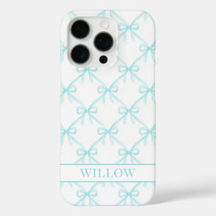 Coques iPhone 16 Pro Arcs aquarelle Aqua Coquette
