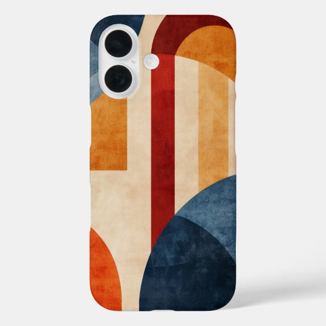 Coques Case-Mate iPhone Arcs géométriques rétro (Verso)