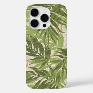 Coques iPhone 16 Pro Areca Palms Hawaiian Tropical Vintage Green