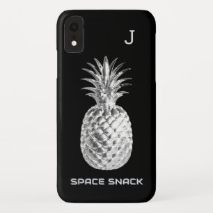 Case-Mate iPhone Case Argent Ananas Space Snack Fruit Monogramme