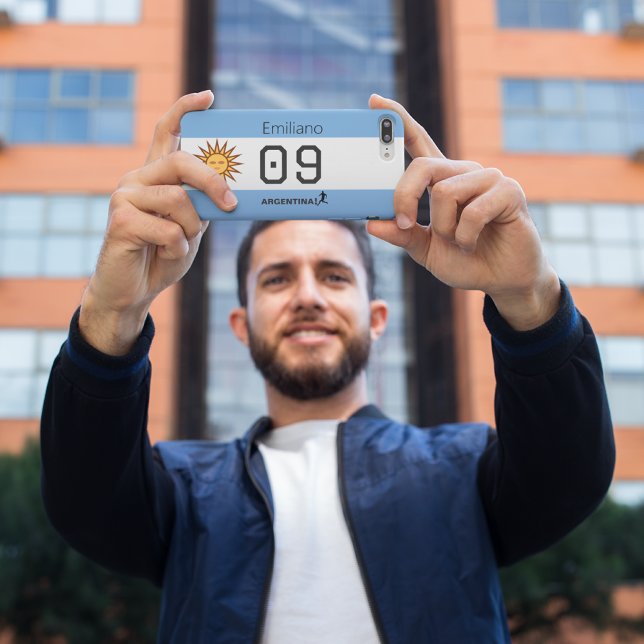 Coques Case-Mate iPhone Argentina Flag Personalized Athlete Gear (Créateur téléchargé)